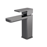 Square Mono Basin Mixer Tap with Push Button Waste – Choice of Finish
