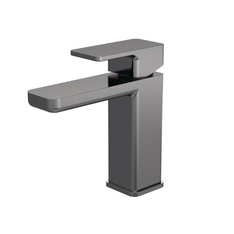 Square Mono Basin Mixer Tap with Push Button Waste – Choice of Finish