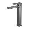 [BTEM770] Square High-Rise Mono Basin Mixer Tap - Matt Black - Cutout