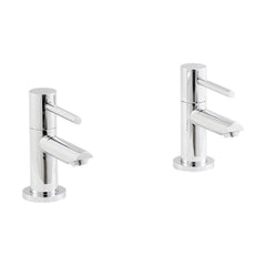 [BTEV311] Balterley Evian Round Lever Basin Taps - Chrome - Cutout