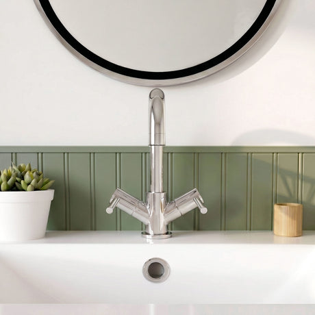[BTEV317] Balterley Evian Round Mono Lever Basin Mixer Tap - Chrome - Silo
