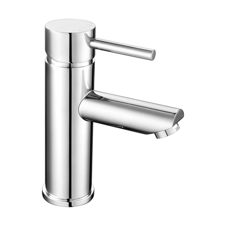 [BTEV318] Balterley Evian Minimalist Round Mono Basin Mixer Tap & Push Button Waste - Chrome - Cutout