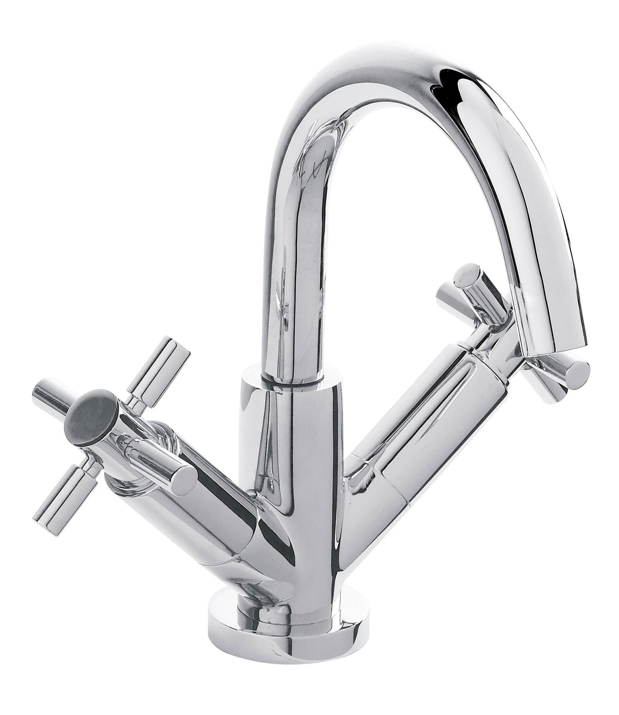 Fulfen Crosshead Monobloc Basin Tap - Choice of Colour