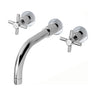 [BTHE317X] Fulfen Crosshead Wall Mounted Basin Mixer Tap - Choice of Colour - Cutout