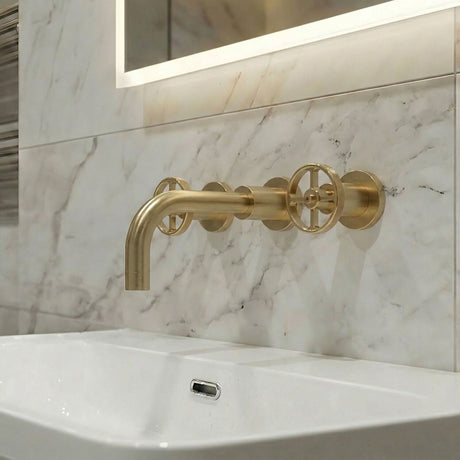 [BTIW817] Tyrley Wall Mounted Basin Tap - Choice of Colour - Silo
