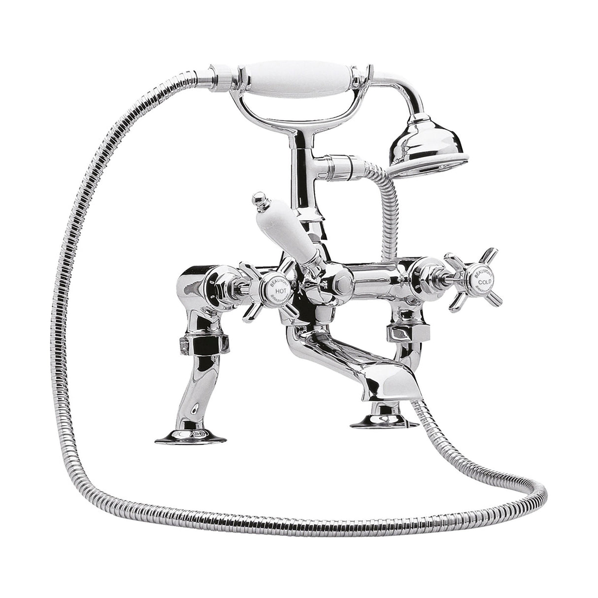 [BTKI303X] Balterley Hanchurch Bath Shower Mixer Tap - Chrome or Brushed Brass - Cutout