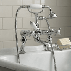 [BTKI303X] Balterley Hanchurch Bath Shower Mixer Tap - Chrome or Brushed Brass - Silo