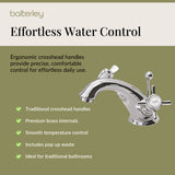 Balterley Hanchurch Traditional Mono Basin Mixer Tap - Chrome or Brushed Brass