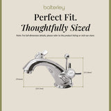 Balterley Hanchurch Traditional Mono Basin Mixer Tap - Chrome or Brushed Brass