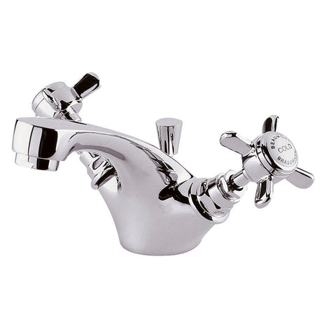Balterley Hanchurch Traditional Mono Basin Mixer Tap - Chrome or Brushed Brass