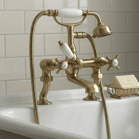 [BTKI803X] Balterley Hanchurch Bath Shower Mixer Tap - Chrome or Brushed Brass - Silo