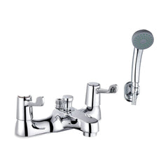 [BTLEV01] Contemporary Bathroom Bath Shower Mixer – Lever Handles, 110 x 154mm, Chrome - Cutout
