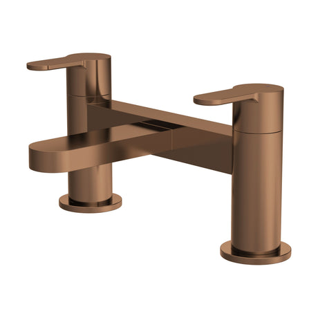 [BTPR1503] Consall Round Dual Lever Deck Mounted Bath Filler Tap - Choice of Finish - Cutout