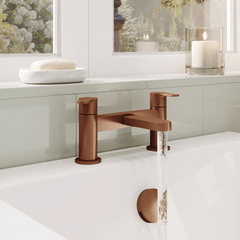 [BTPR1503] Consall Round Dual Lever Deck Mounted Bath Filler Tap - Choice of Finish - Lifestyle 3