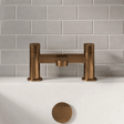 [BTPR1503] Consall Round Dual Lever Deck Mounted Bath Filler Tap - Choice of Finish - Silo