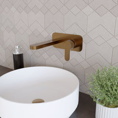 [BTPR1528] Consall Round Wall Mounted Basin Tap - Choice of Finish - Lifestyle 3