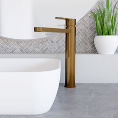 [BTPR1570] Consall Round High-Rise Mono Basin Mixer Tap, 290 x 52 x 187mm - Choice of Finish - Lifestyle 1