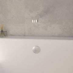 [BTPR300] Balterley Pride Contemporary Bathroom Round Wall Mounted Bath Spout, 45mm, Chrome - Lifestyle 1