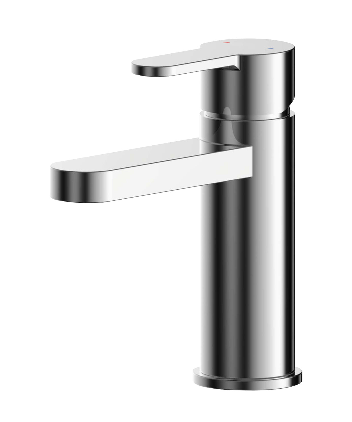 Consall Round Mono Basin Mixer Tap with Push Button Waste - Choice of Finish