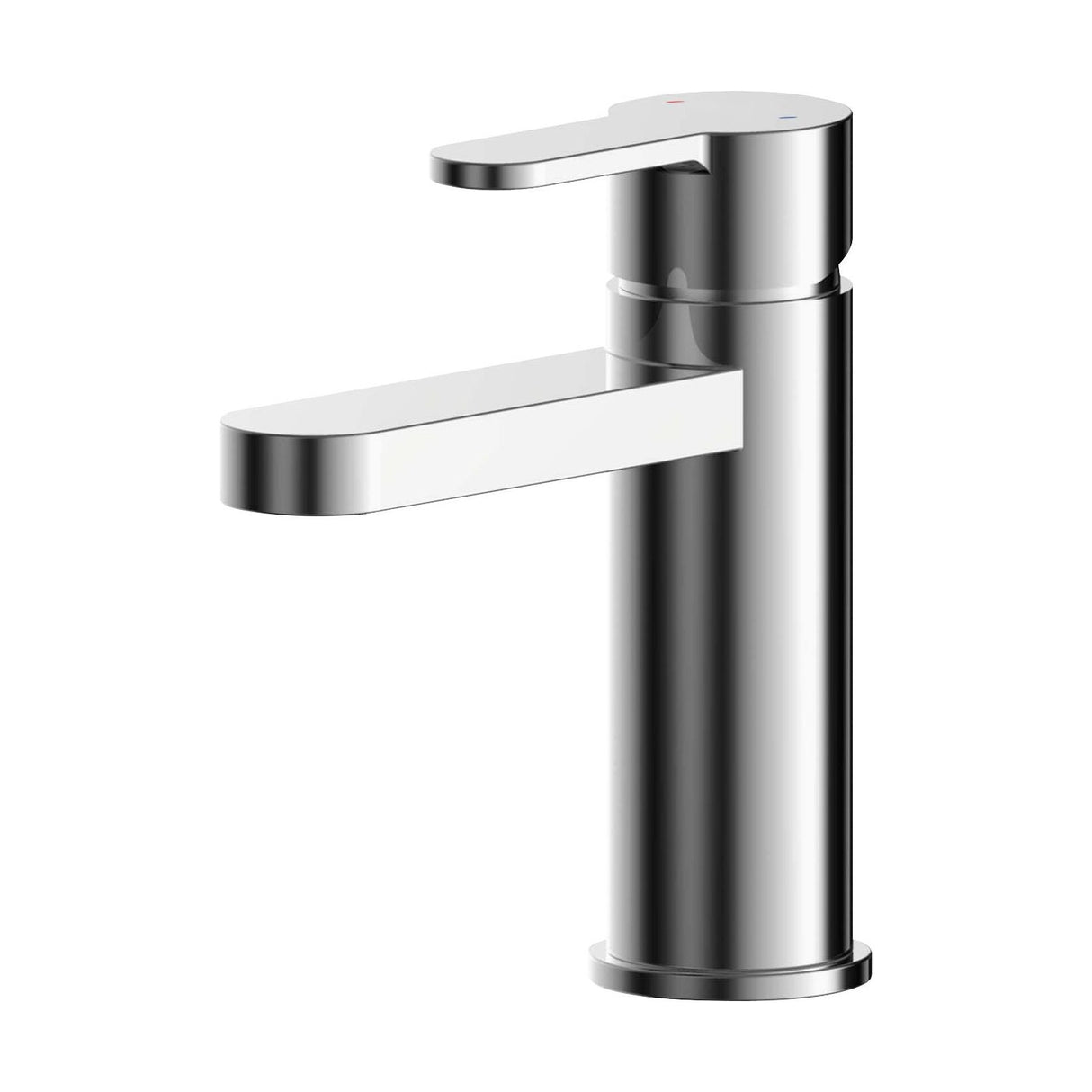 [BTPR305] Consall Round Mono Basin Mixer Tap with Push Button Waste - Choice of Finish - Cutout