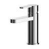 [BTPR305] Consall Round Mono Basin Mixer Tap with Push Button Waste - Choice of Finish - Cutout