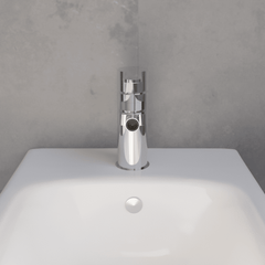 [BTPR306] Balterley Pride Contemporary Round Mono Bidet Mixer Tap with Pop Up Waste - Chrome - Lifestyle 1