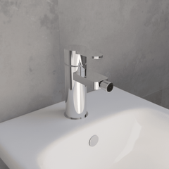 [BTPR306] Balterley Pride Contemporary Round Mono Bidet Mixer Tap with Pop Up Waste - Chrome - Lifestyle 3