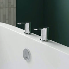 [BTPR308] Balterley Pride Contemporary Round Deck Mounted 3/4" Side Valves - Chrome - Silo