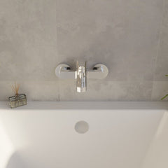 [BTPR316] Balterley Pride Contemporary Wall Mount Round Bath Shower Mixer Tap with Shower Kit - Chrome - Lifestyle 2