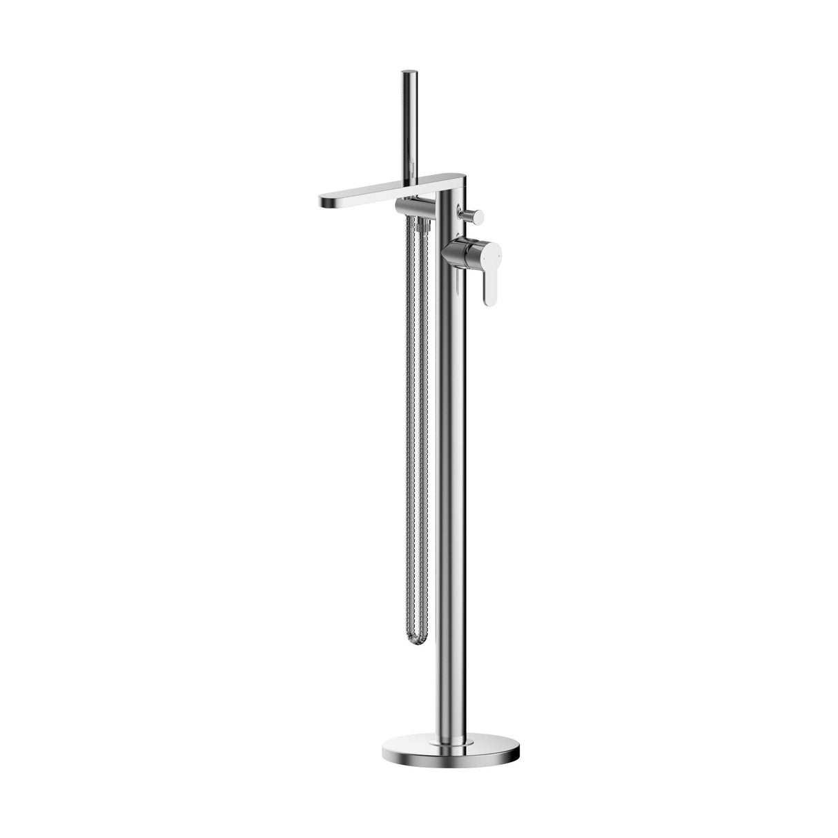 [BTPR321] Consall Freestanding Round Bath Shower Mixer Tap with Kit - Choice of Colour - Cutout