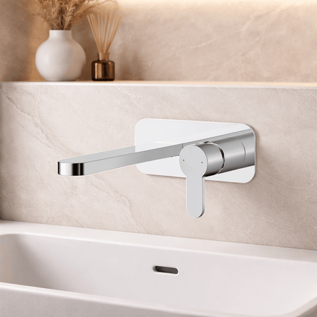 [BTPR328] Consall Round Wall Mounted Basin Tap - Choice of Finish - Silo