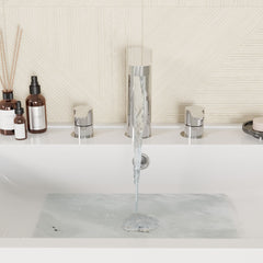 [BTPR337] Balterley Pride Round Deck 3 Tap Hole Basin Mixer Tap & Pop Up Waste - Chrome - Lifestyle 1
