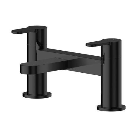 [BTPR403] Consall Round Dual Lever Deck Mounted Bath Filler Tap - Choice of Finish - Cutout