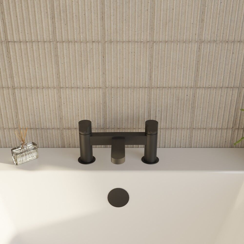 [BTPR403] Consall Round Dual Lever Deck Mounted Bath Filler Tap - Choice of Finish - Lifestyle 2