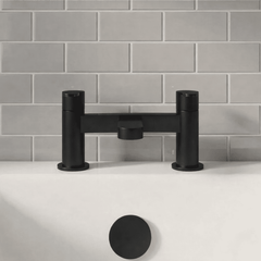 [BTPR403] Consall Round Dual Lever Deck Mounted Bath Filler Tap - Choice of Finish - Silo