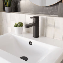 [BTPR405] Consall Round Mono Basin Mixer Tap with Push Button Waste - Choice of Finish - Lifestyle 3