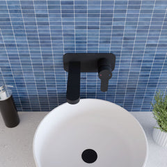 [BTPR428] Consall Round Wall Mounted Basin Tap - Choice of Finish - Lifestyle 2