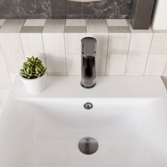 [BTPR705] Consall Round Mono Basin Mixer Tap with Push Button Waste - Choice of Finish - Lifestyle 2