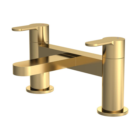 [BTPR803] Consall Round Dual Lever Deck Mounted Bath Filler Tap - Choice of Finish - Cutout
