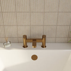 [BTPR803] Consall Round Dual Lever Deck Mounted Bath Filler Tap - Choice of Finish - Lifestyle 2