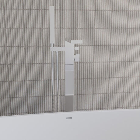 [BTRP321] Freestanding Square Bath Shower Mixer Tap - Chrome - Lifestyle 1