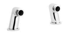 [BTSX322] Tap Accessories Round Minimalist Inlet Legs, Pair - Chrome - Cutout