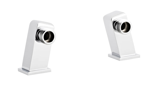 [BTSX323] Tap Accessories Square Minimalist Inlet Legs, Pair - Chrome - Cutout