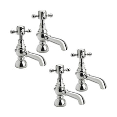 [BTT10106] Traditional Crosshead Bathroom Sink and Bath Taps - Choice of Style - Cutout