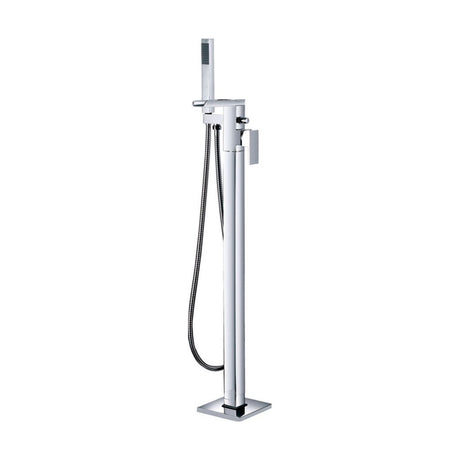 [BTT406] Contemporary Bathroom Bath Shower Mixer – Square Lever, 163.5 x 109mm, Black - Cutout