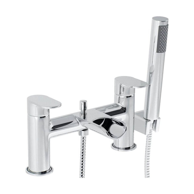 [BTT504] Contemporary Bathroom Mono Basin Tap – Round Lever, 123 x 90mm, Brass - Cutout