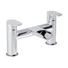 [BTT505] Contemporary Bathroom Bath Shower Mixer – Round Lever, 1165 x 200mm, Chrome - Cutout