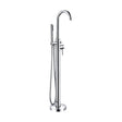 [BTT706] Contemporary Bathroom Bath Tap – Round Lever, 180 x 100mm, Chrome - Cutout
