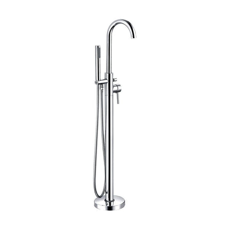 [BTT706] Contemporary Bathroom Bath Tap – Round Lever, 180 x 100mm, Chrome - Cutout
