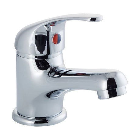 [BTTT002] Standard Single Lever Mono Basin Mixer Tap - Chrome - Cutout